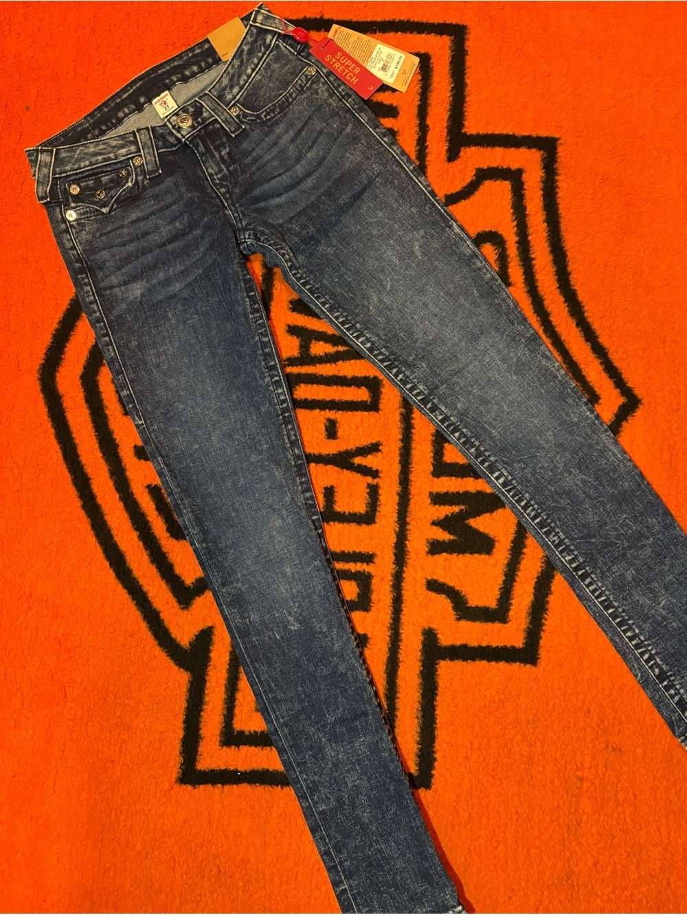 True Religion low rise super stretch skinny jeans